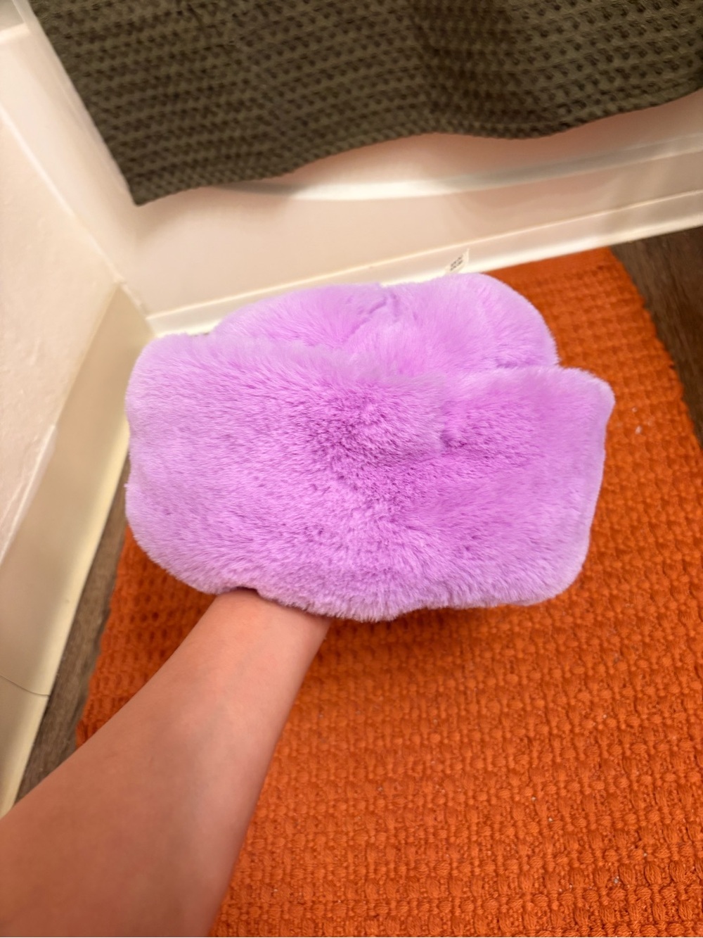 Purple Fluffy Hat